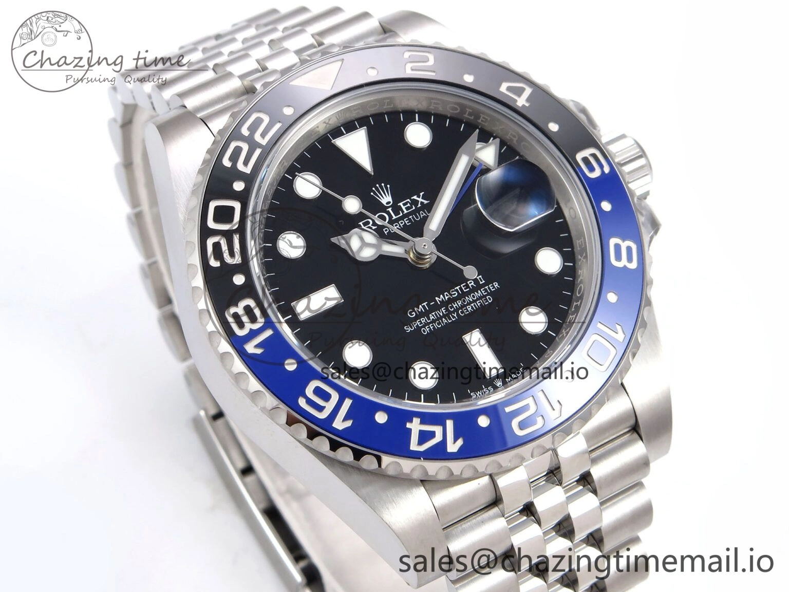 GMT-Master II 126710 BLNR 904L THBF 1:1 Best Edition on Jubilee Bracelet SH3285 CHS