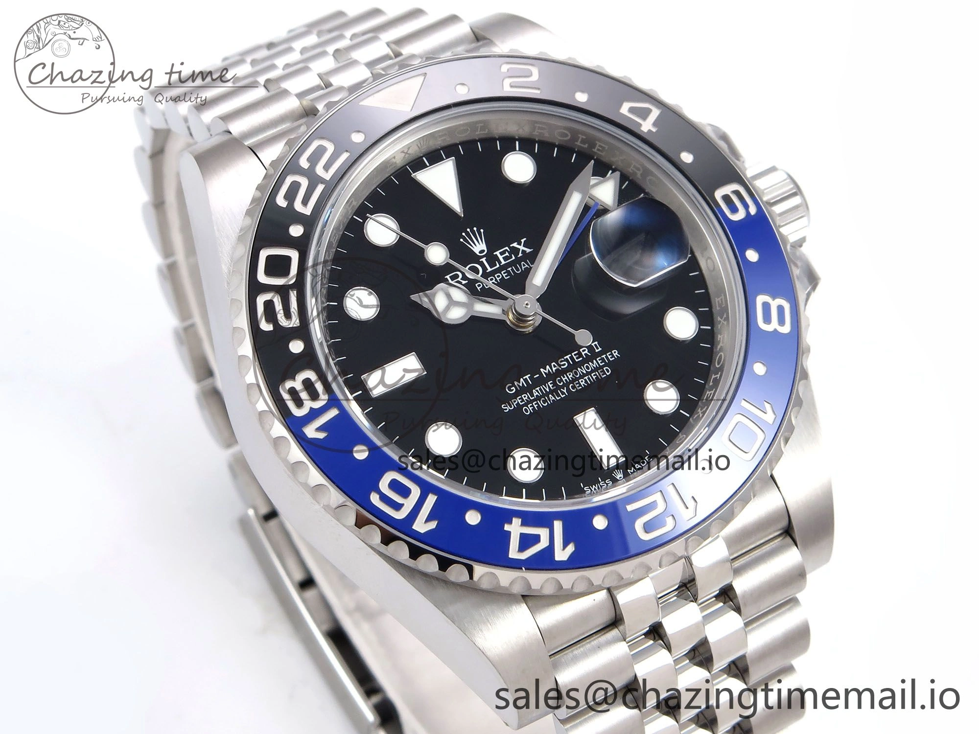 GMT-Master II 126710 BLNR 904L THBF 1:1 Best Edition on Jubilee Bracelet SH3285 CHS