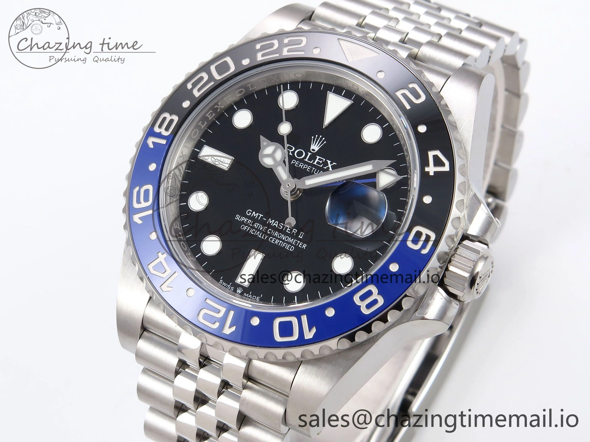 GMT-Master II 126710 BLNR 904L THBF 1:1 Best Edition on Jubilee Bracelet SH3285 CHS