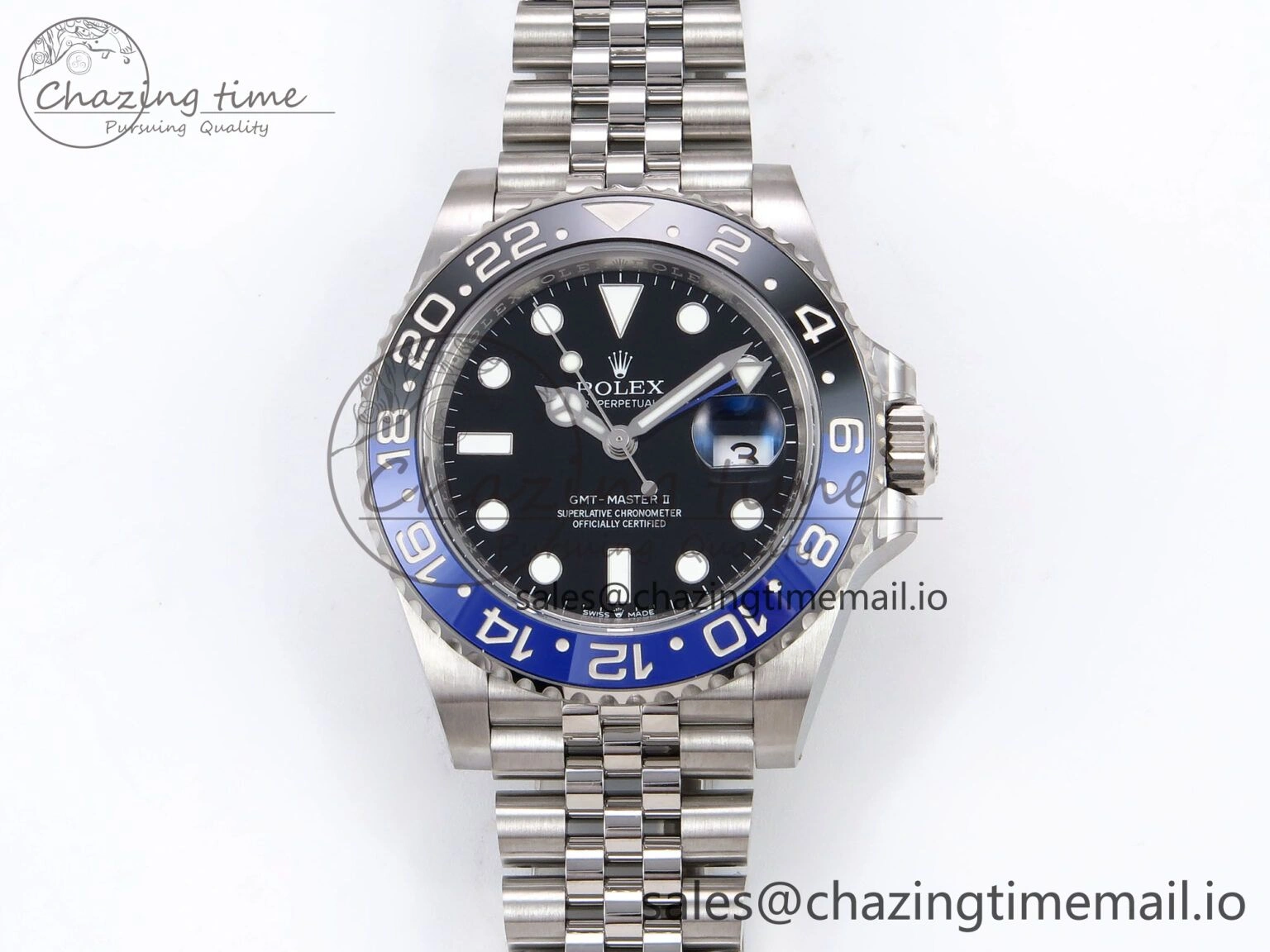 GMT-Master II 126710 BLNR 904L THBF 1:1 Best Edition on Jubilee Bracelet SH3285 CHS