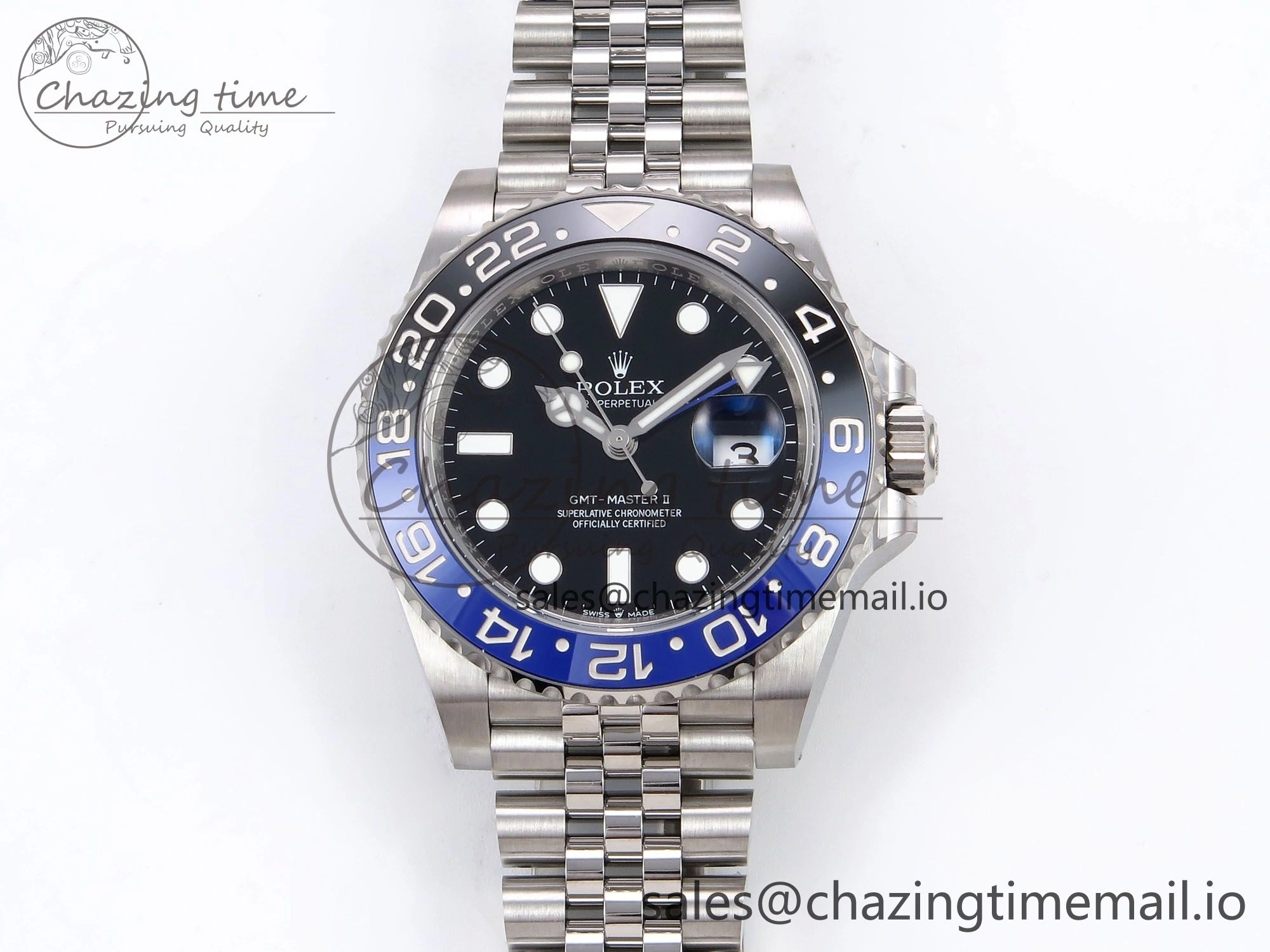 GMT-Master II 126710 BLNR 904L THBF 1:1 Best Edition on Jubilee Bracelet SH3285 CHS
