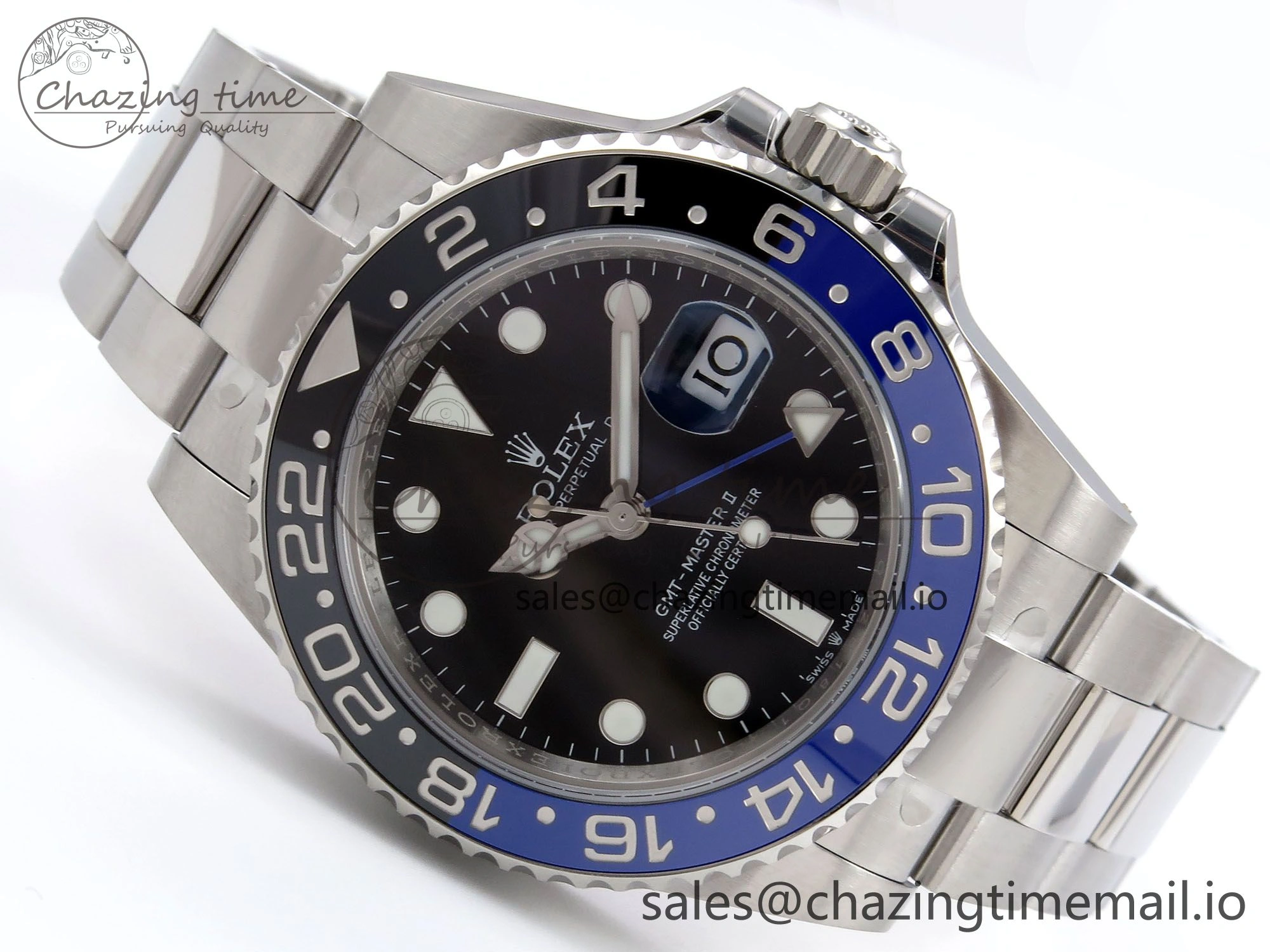 GMT-Master II 126710 BLNR 904L THBF 1:1 Best Edition on Oyster Bracelet SH3285 CHS