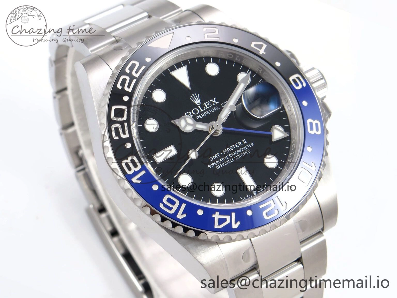 GMT-Master II 126710 BLNR 904L THBF 1:1 Best Edition on Oyster Bracelet SH3285 CHS