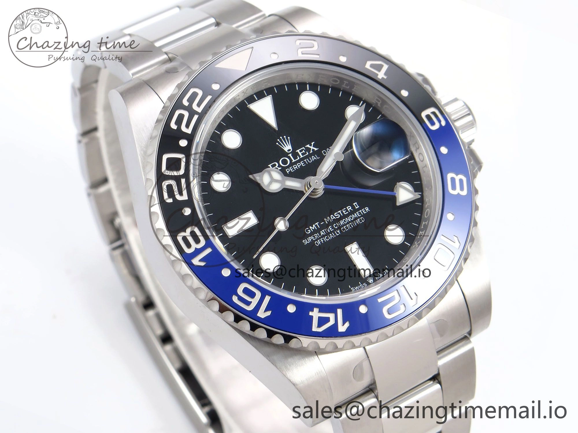 GMT-Master II 126710 BLNR 904L THBF 1:1 Best Edition on Oyster Bracelet SH3285 CHS