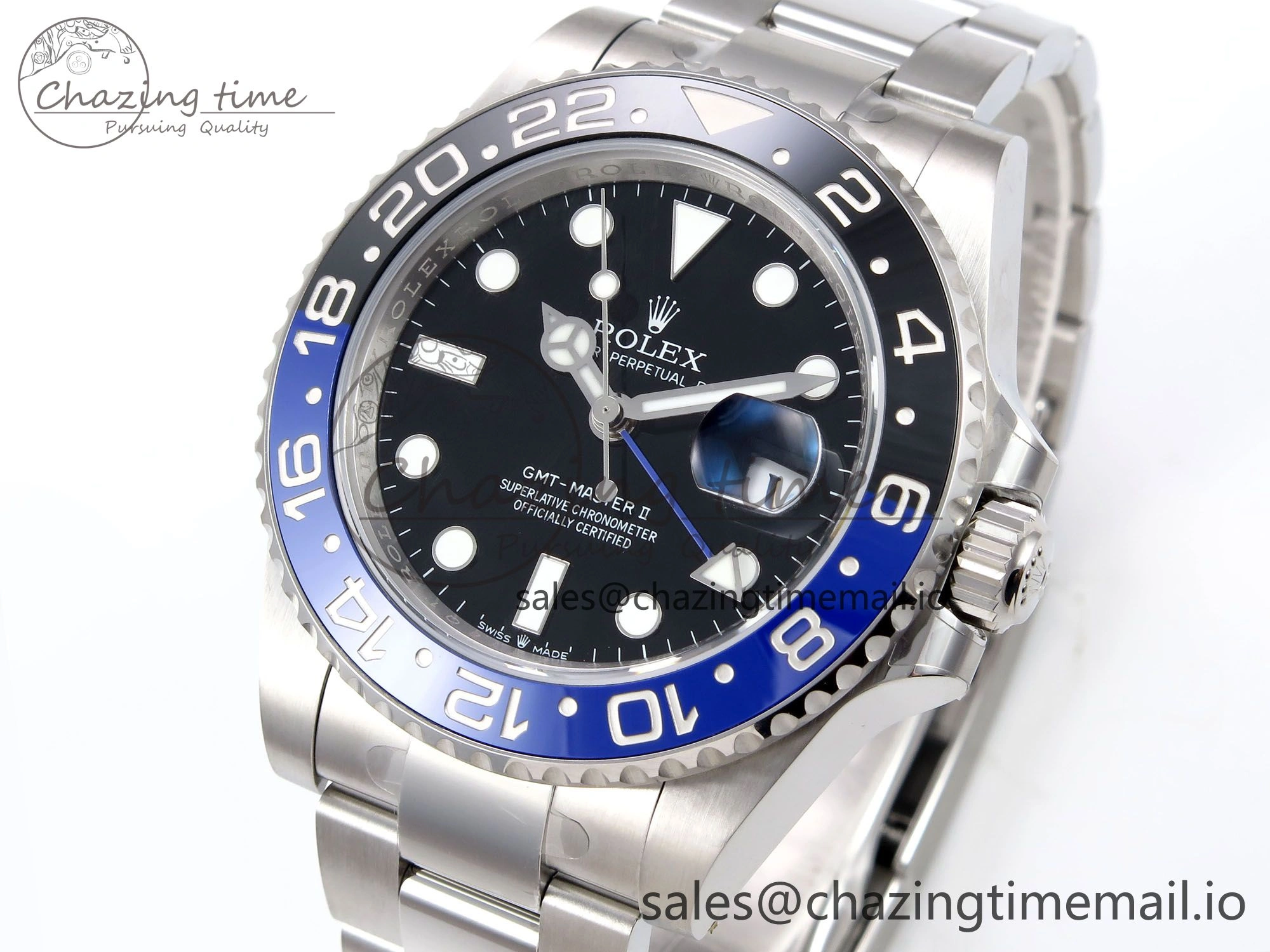 GMT-Master II 126710 BLNR 904L THBF 1:1 Best Edition on Oyster Bracelet SH3285 CHS