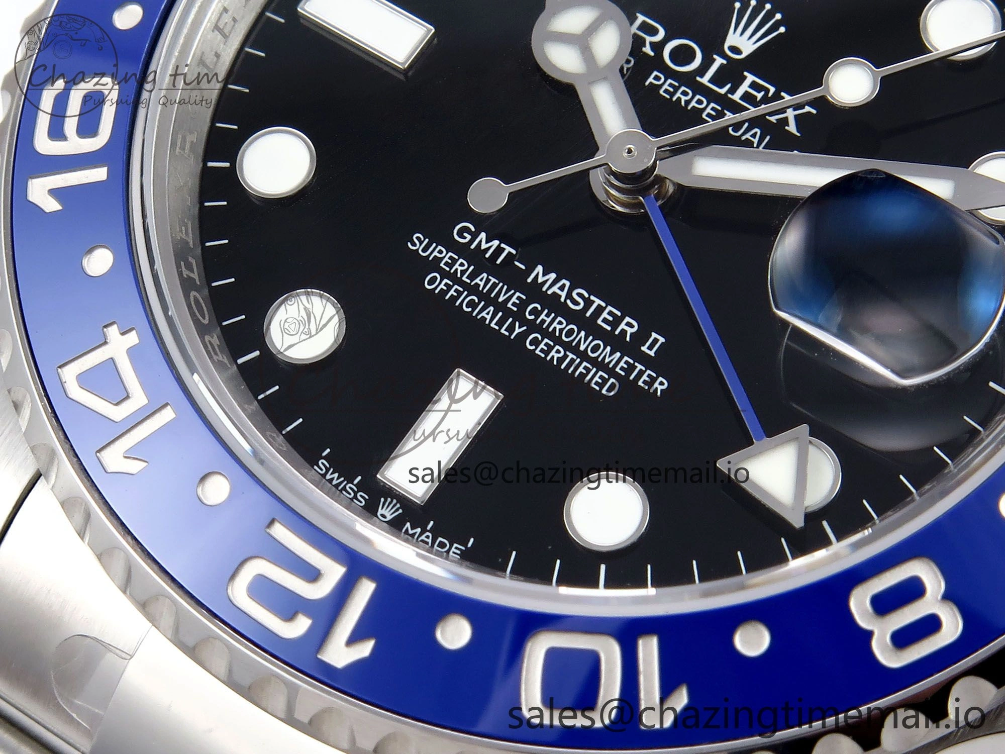 GMT-Master II 126710 BLNR 904L THBF 1:1 Best Edition on Oyster Bracelet SH3285 CHS