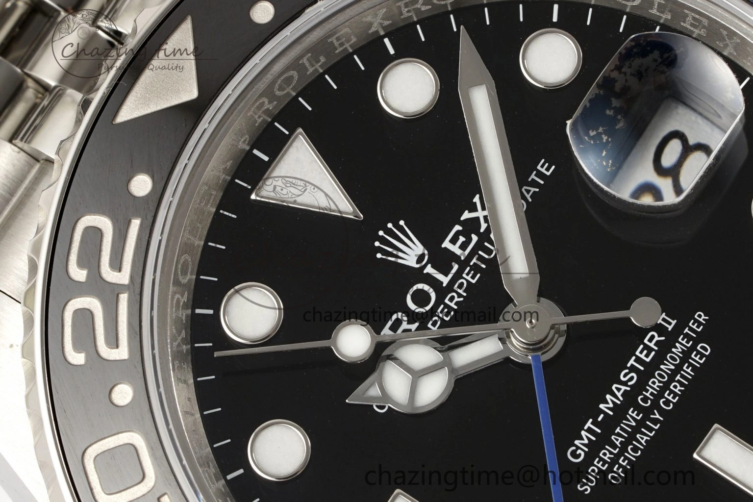 GMT Master II 126710 BLNR Batman 904L SS C+F 1:1 Best Edition Black Dial on Jubilee Bracelet SH3285 CHS