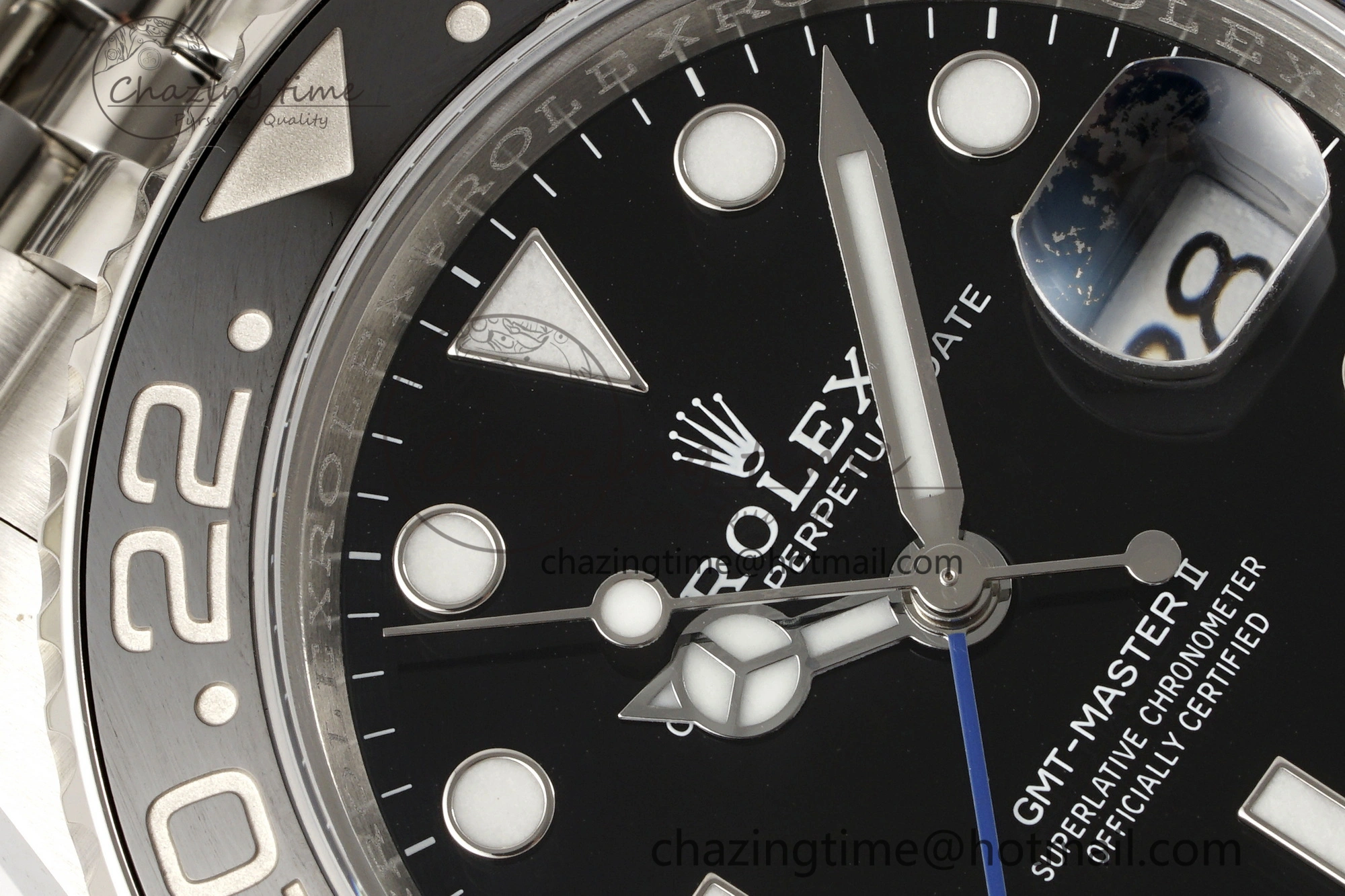 GMT Master II 126710 BLNR Batman 904L SS C+F 1:1 Best Edition Black Dial on Jubilee Bracelet SH3285 CHS