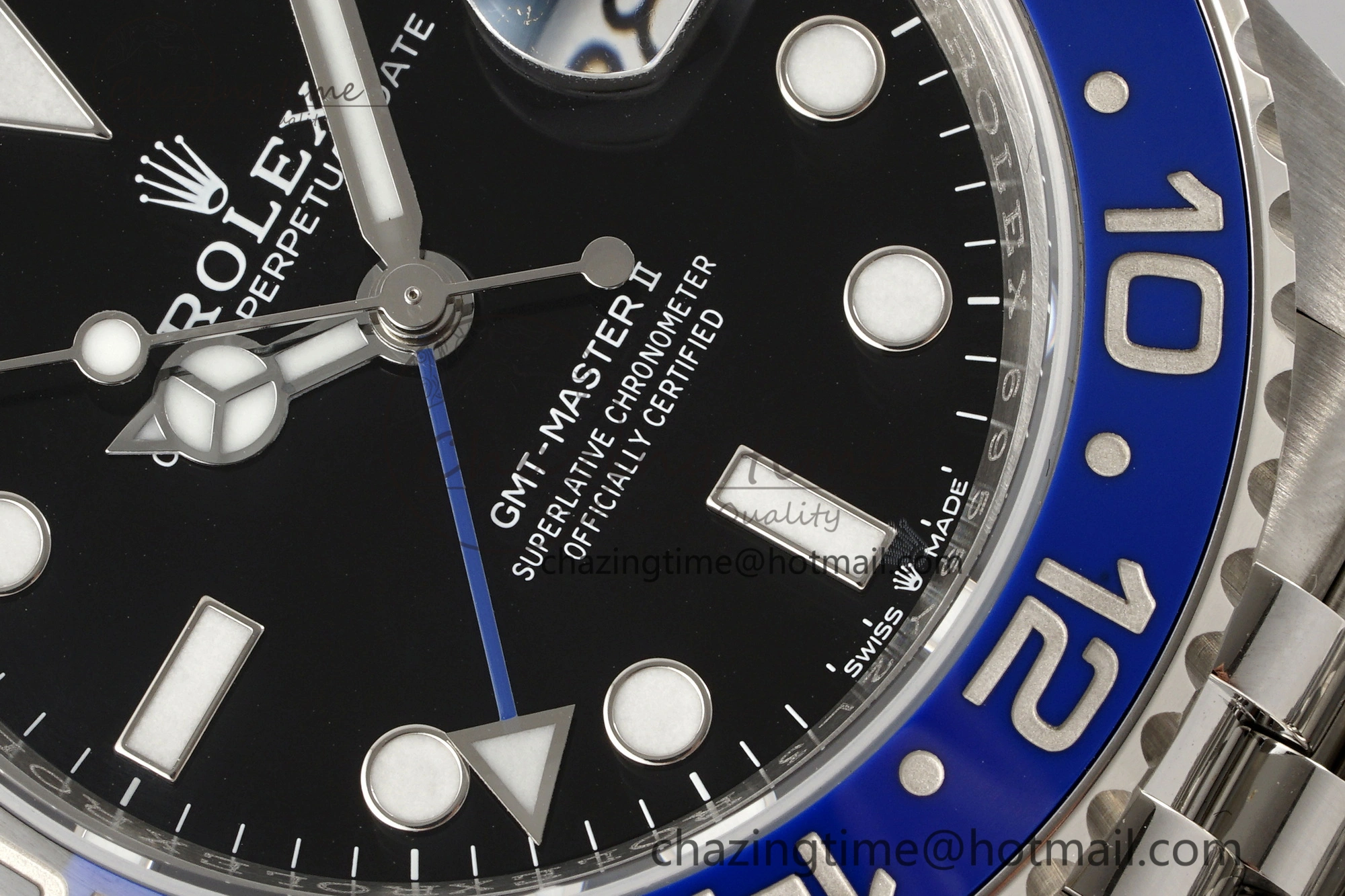GMT Master II 126710 BLNR Batman 904L SS C+F 1:1 Best Edition Black Dial on Jubilee Bracelet SH3285 CHS