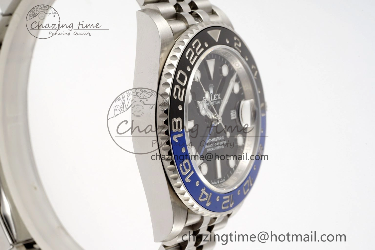 GMT Master II 126710 BLNR Batman 904L SS C+F 1:1 Best Edition Black Dial on Jubilee Bracelet SH3285 CHS