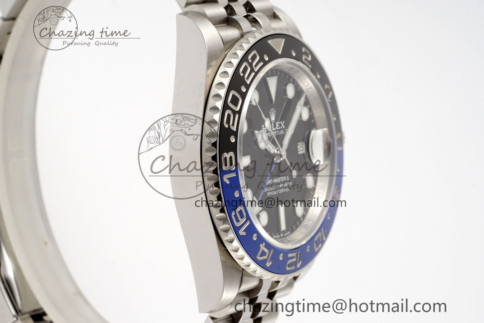 GMT Master II 126710 BLNR Batman 904L SS C+F 1:1 Best Edition Black Dial on Jubilee Bracelet SH3285 CHS