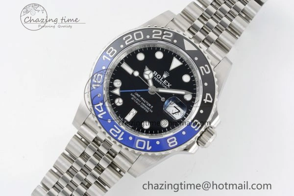 GMT Master II 126710 BLNR Batman 904L SS C+F 1:1 Best Edition Black Dial on Jubilee Bracelet VR3285 CHS