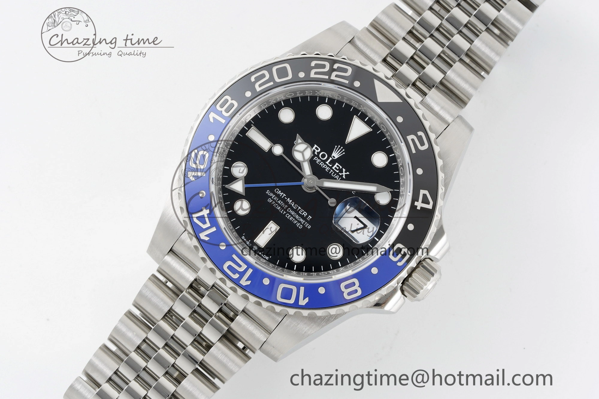 GMT Master II 126710 BLNR Batman 904L SS C+F 1:1 Best Edition Black Dial on Jubilee Bracelet VR3285 CHS