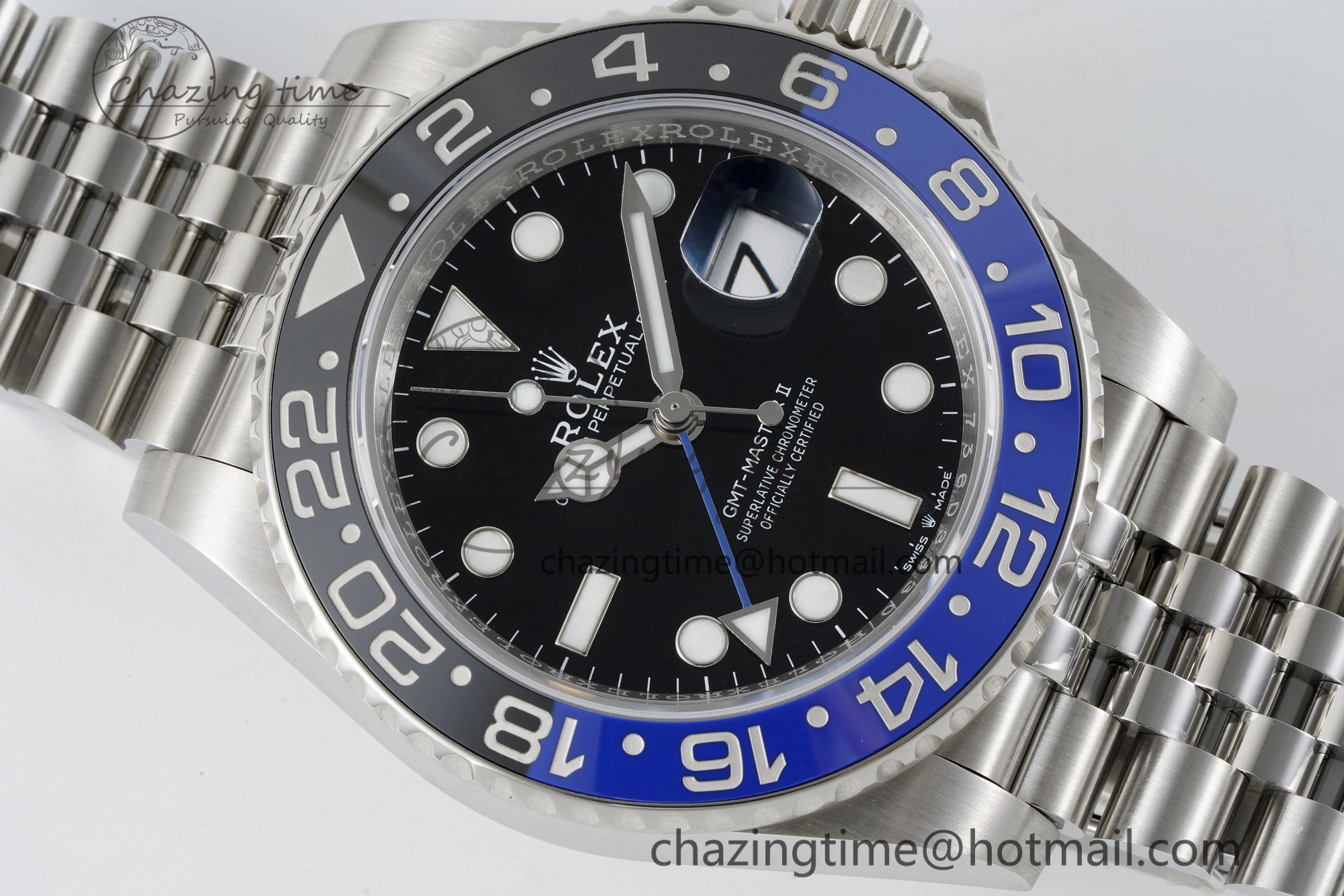 GMT Master II 126710 BLNR Batman 904L SS C+F 1:1 Best Edition Black Dial on Jubilee Bracelet VR3285 CHS