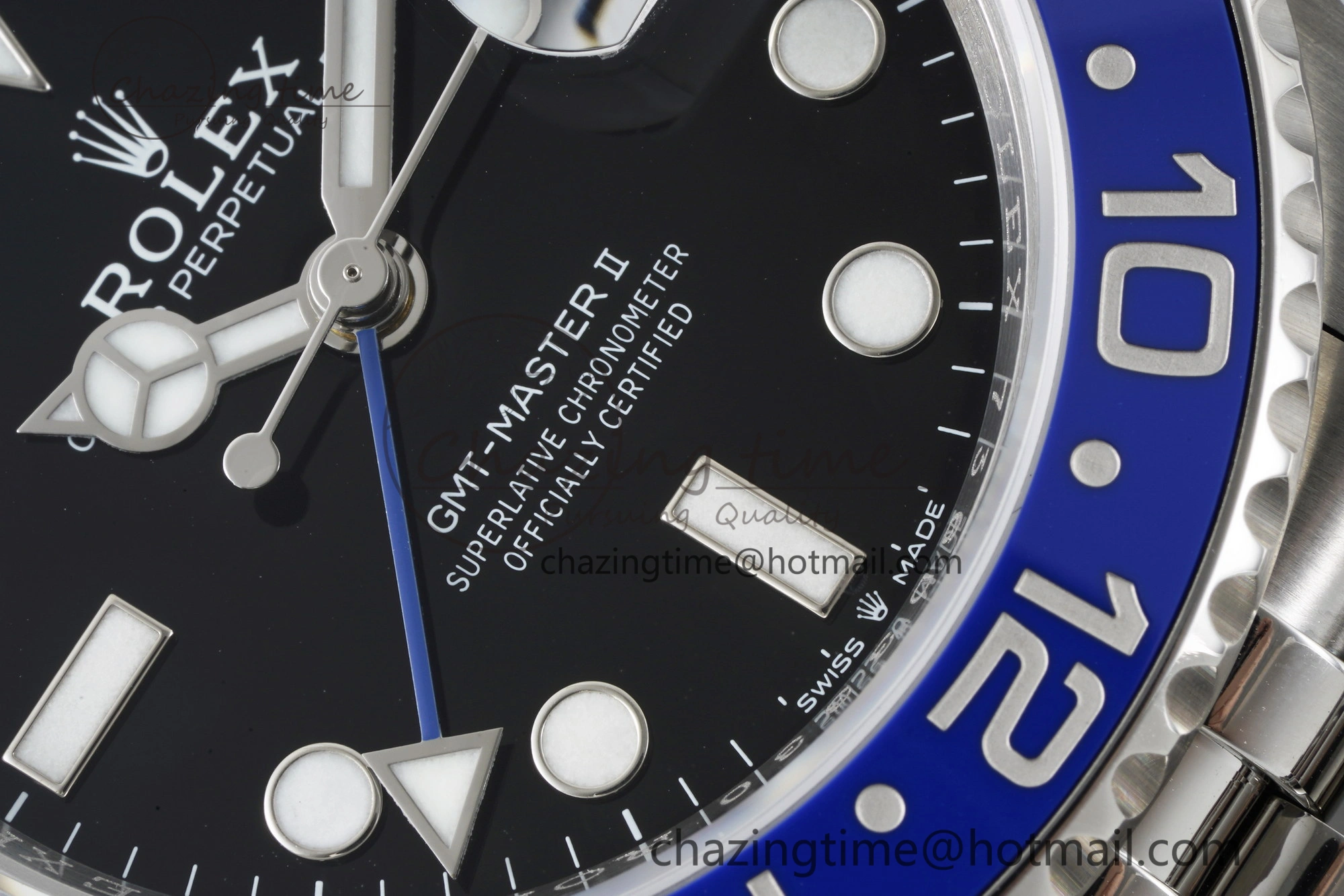 GMT Master II 126710 BLNR Batman 904L SS C+F 1:1 Best Edition Black Dial on Jubilee Bracelet VR3285 CHS