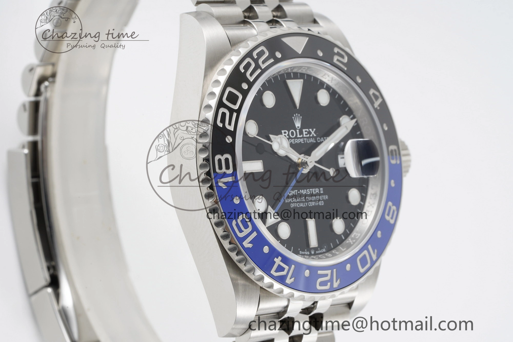 GMT Master II 126710 BLNR Batman 904L SS C+F 1:1 Best Edition Black Dial on Jubilee Bracelet VR3285 CHS