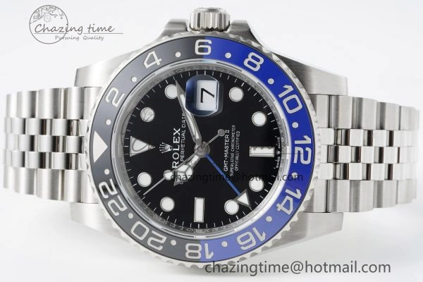 GMT Master II 126710 BLNR Batman 904L SS C+F 1:1 Best Edition Black Dial on Jubilee Bracelet VR3285 CHS