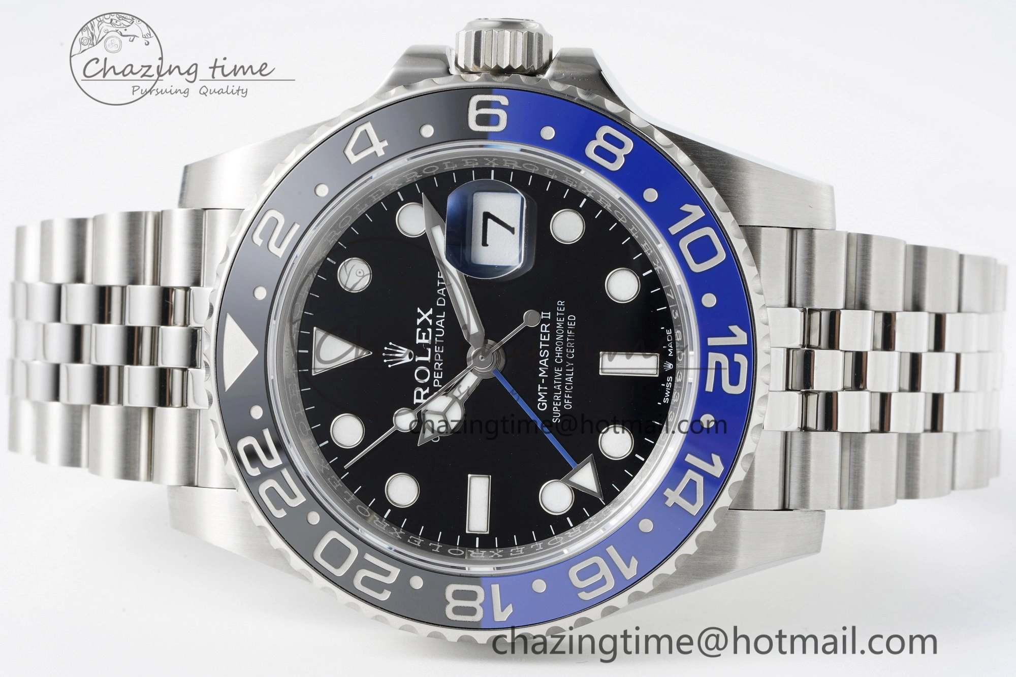 GMT Master II 126710 BLNR Batman 904L SS C+F 1:1 Best Edition Black Dial on Jubilee Bracelet VR3285 CHS