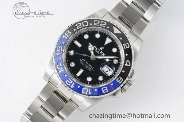GMT Master II 126710 BLNR Batman 904L SS C+F 1:1 Best Edition Black Dial on Oyster Bracelet VR3285 CHS