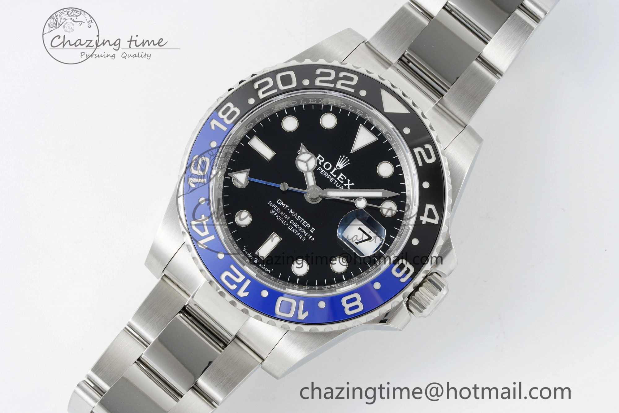 GMT Master II 126710 BLNR Batman 904L SS C+F 1:1 Best Edition Black Dial on Oyster Bracelet VR3285 CHS