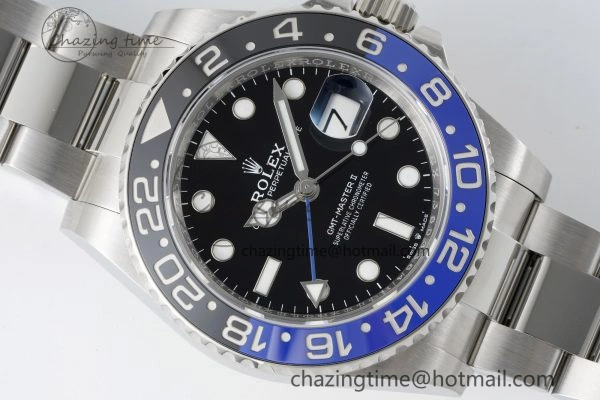 GMT Master II 126710 BLNR Batman 904L SS C+F 1:1 Best Edition Black Dial on Oyster Bracelet VR3285 CHS