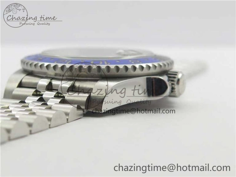 GMT Master II 126710 BLNR Batman 904L SS Noob 1:1 Best Edition on Bracelet A3285 (Correct Hand Stack)