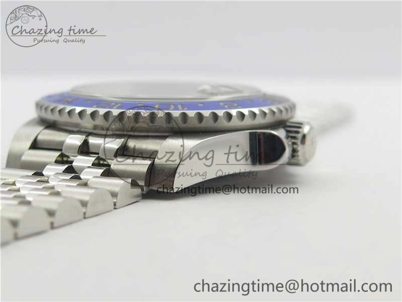 GMT Master II 126710 BLNR Batman 904L SS Noob 1:1 Best Edition on Bracelet A3285 (Correct Hand Stack)