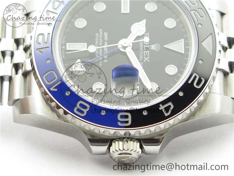 GMT Master II 126710 BLNR Black Blue Ceramic 316L Steel Bp Maker 1:1 Best Edition on SS Bracelet SA3285