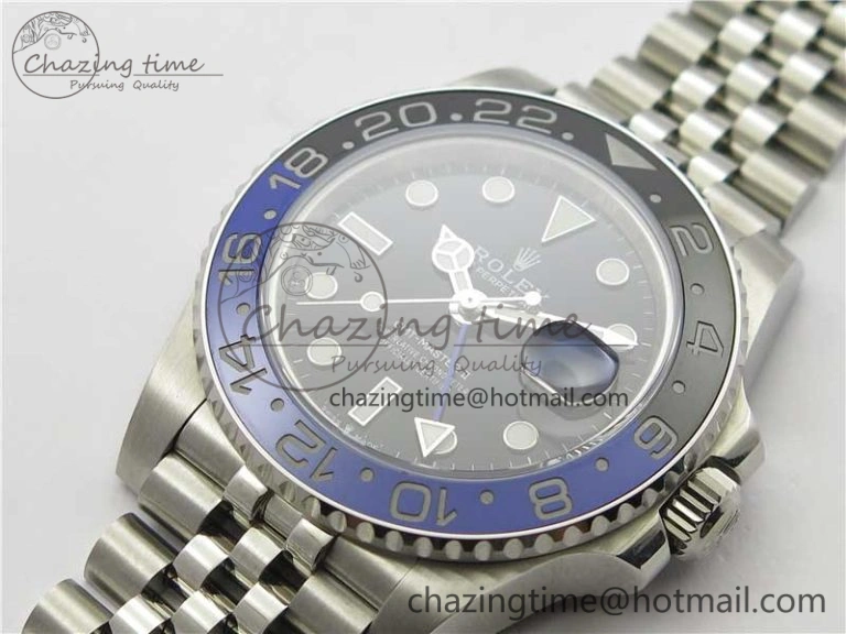GMT Master II 126710 BLNR Black Blue Ceramic 316L Steel Bp Maker 1:1 Best Edition on SS Bracelet SA3285
