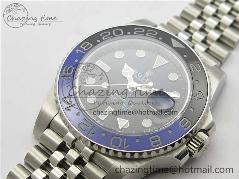 GMT Master II 126710 BLNR Black Blue Ceramic 316L Steel Bp Maker 1:1 Best Edition on SS Bracelet SA3285
