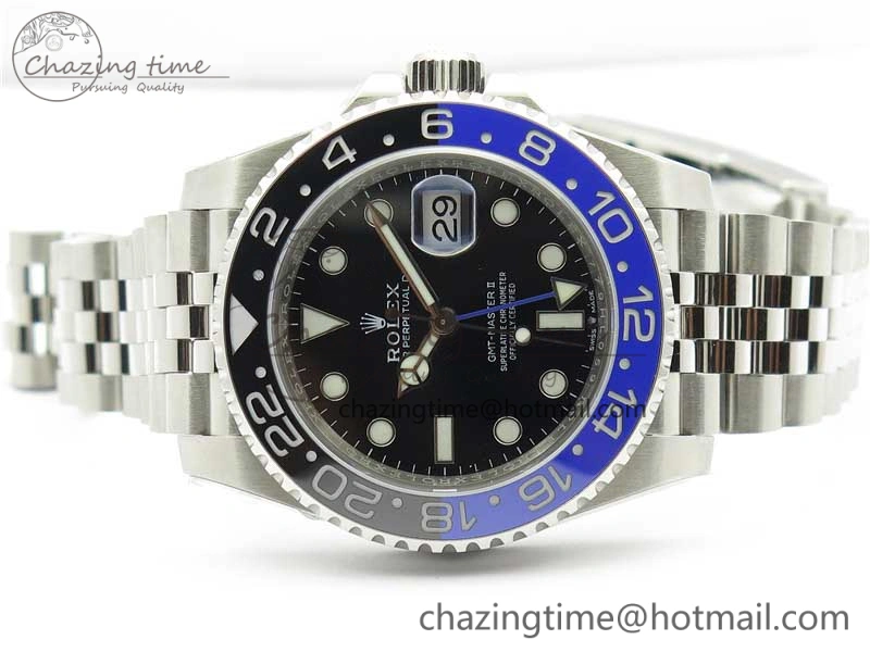 GMT-Master II 126710 BLNR Black Blue Ceramic 904L D1F 1:1 Best Edition On Jubilee Bracelet SA3186