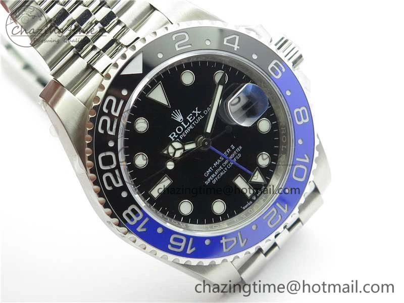 GMT-Master II 126710 BLNR Black Blue Ceramic 904L D1F 1:1 Best Edition On Jubilee Bracelet SA3186