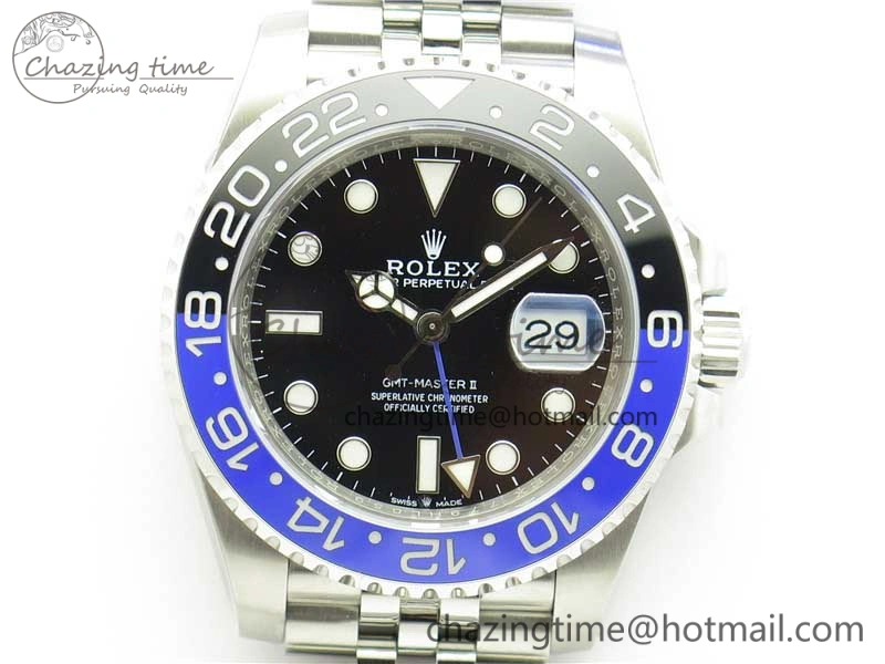 GMT-Master II 126710 BLNR Black Blue Ceramic 904L D1F 1:1 Best Edition On Jubilee Bracelet SA3186
