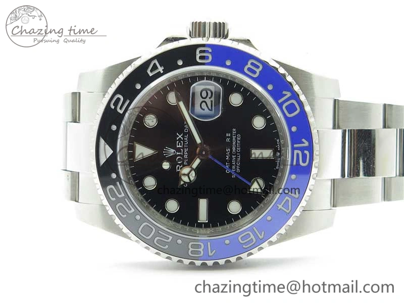 GMT-Master II 126710 BLNR Black Blue Ceramic 904L D1F 1:1 Best Edition On Oyaster Bracelet SA3186