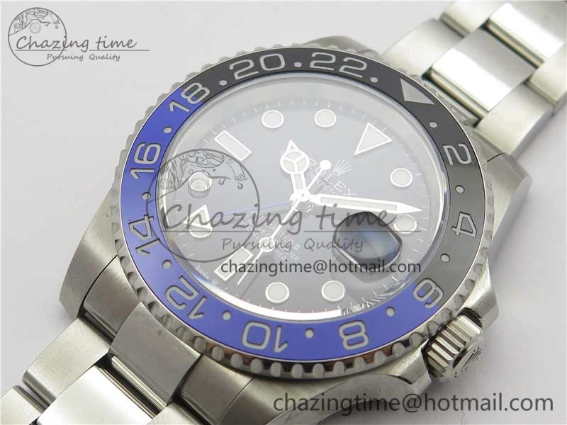 GMT-Master II 126710 BLNR Black Blue Ceramic 904L D1F 1:1 Best Edition On Oyaster Bracelet SA3186