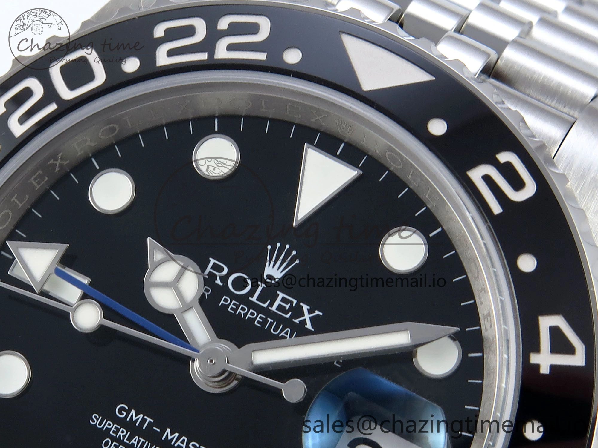 GMT-Master II 126710 BLNR Black Blue Ceramic 904L Steel EWE 1:1 Best Edition on Jubilee Strap EWE3285 V5