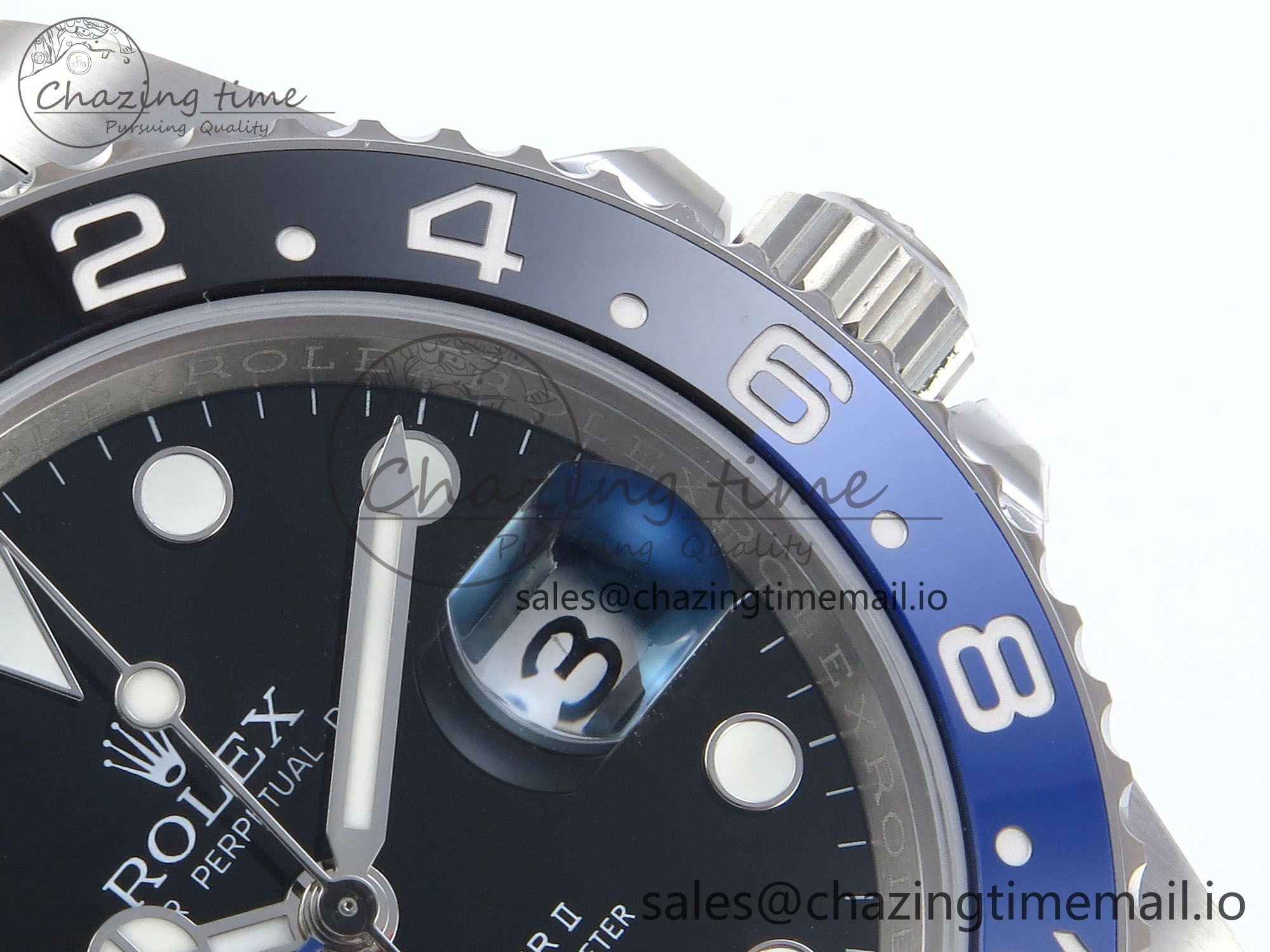 GMT-Master II 126710 BLNR Black Blue Ceramic 904L Steel EWE 1:1 Best Edition on Jubilee Strap EWE3285 V5