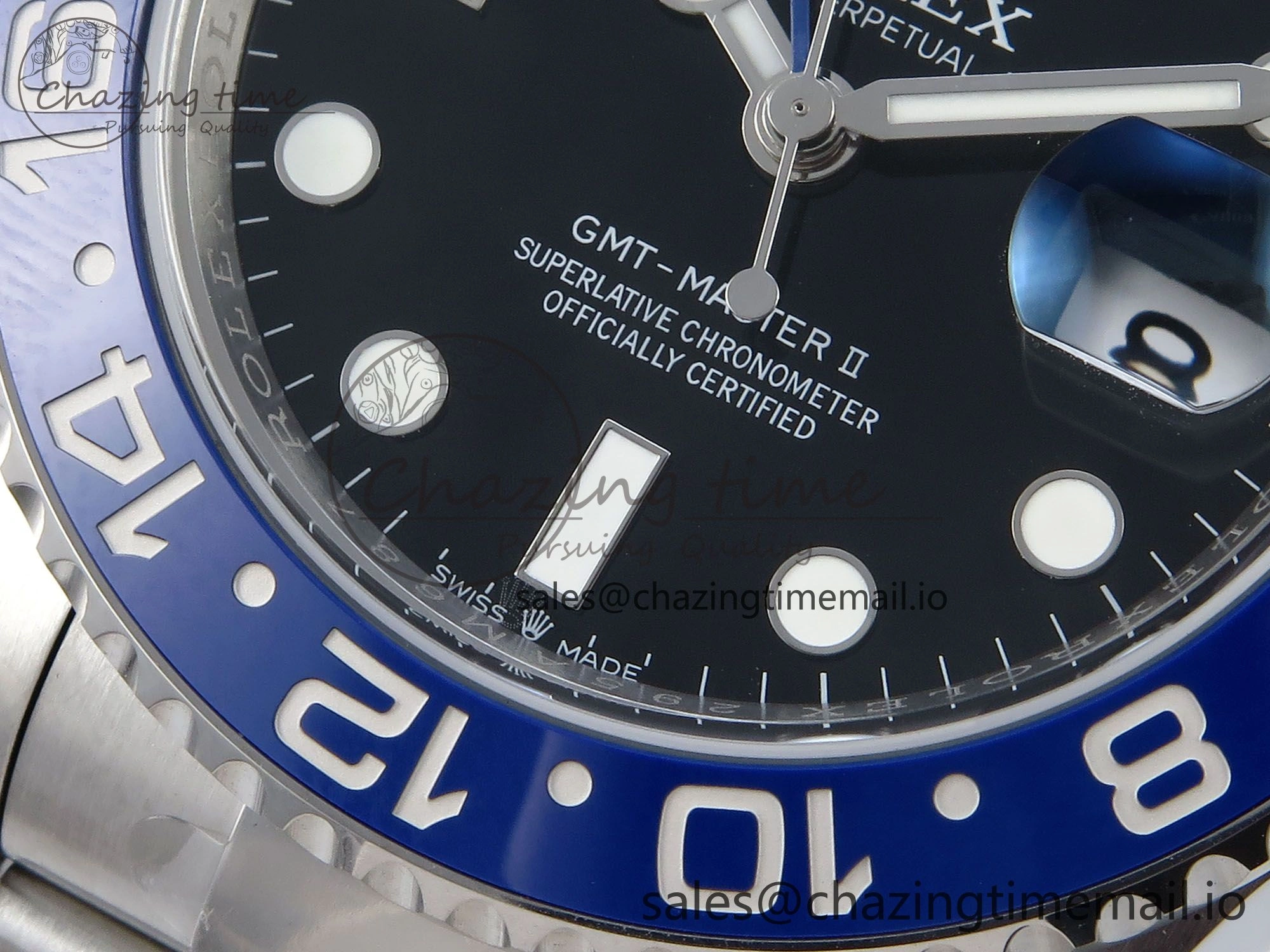 GMT-Master II 126710 BLNR Black Blue Ceramic 904L Steel EWE 1:1 Best Edition on Oyster Strap EWE3285 V5