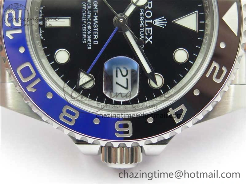 GMT-Master II 126710 BLNR Black Blue Ceramic 904L Steel VRF 1:1 Best Edition SA3285 CHS V2