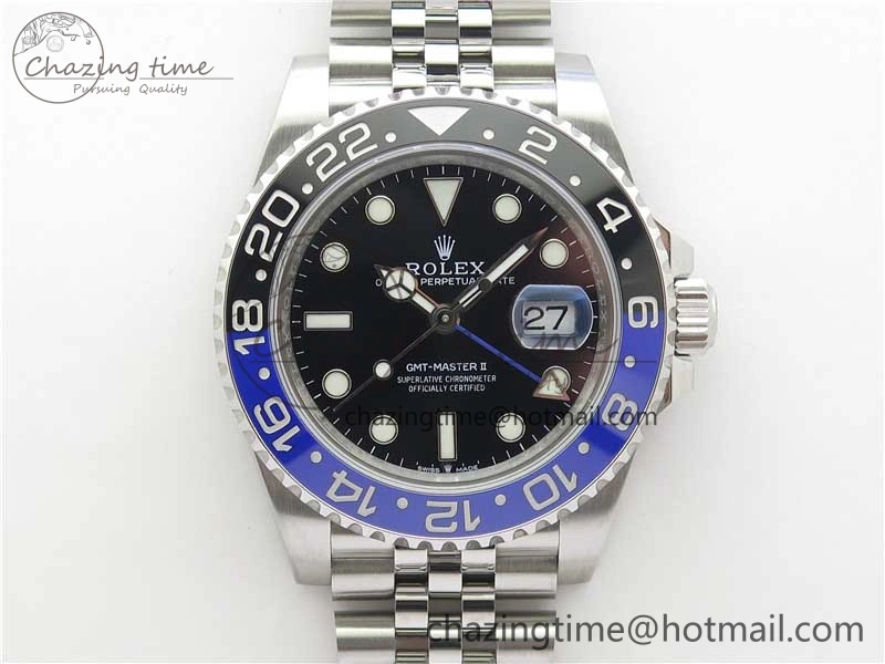 GMT-Master II 126710 BLNR Black Blue Ceramic 904L Steel VRF 1:1 Best Edition SA3285 CHS V2