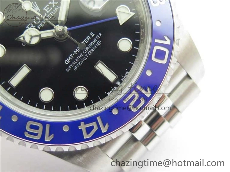 GMT-Master II 126710 BLNR Black Blue Ceramic 904L Steel VRF 1:1 Best Edition SA3285 CHS V2