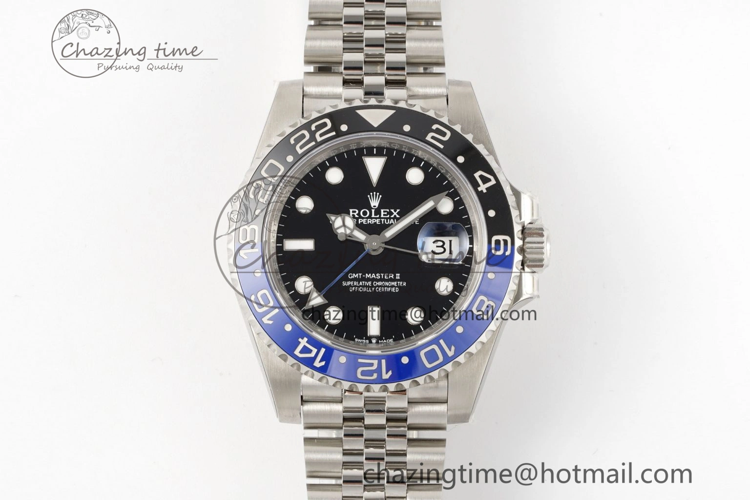 GMT-Master II 126710 BLNR Blue Black Ceramic 904L ARF 1:1 Best Edition on Jubilee Bracelet SH3285 CHS