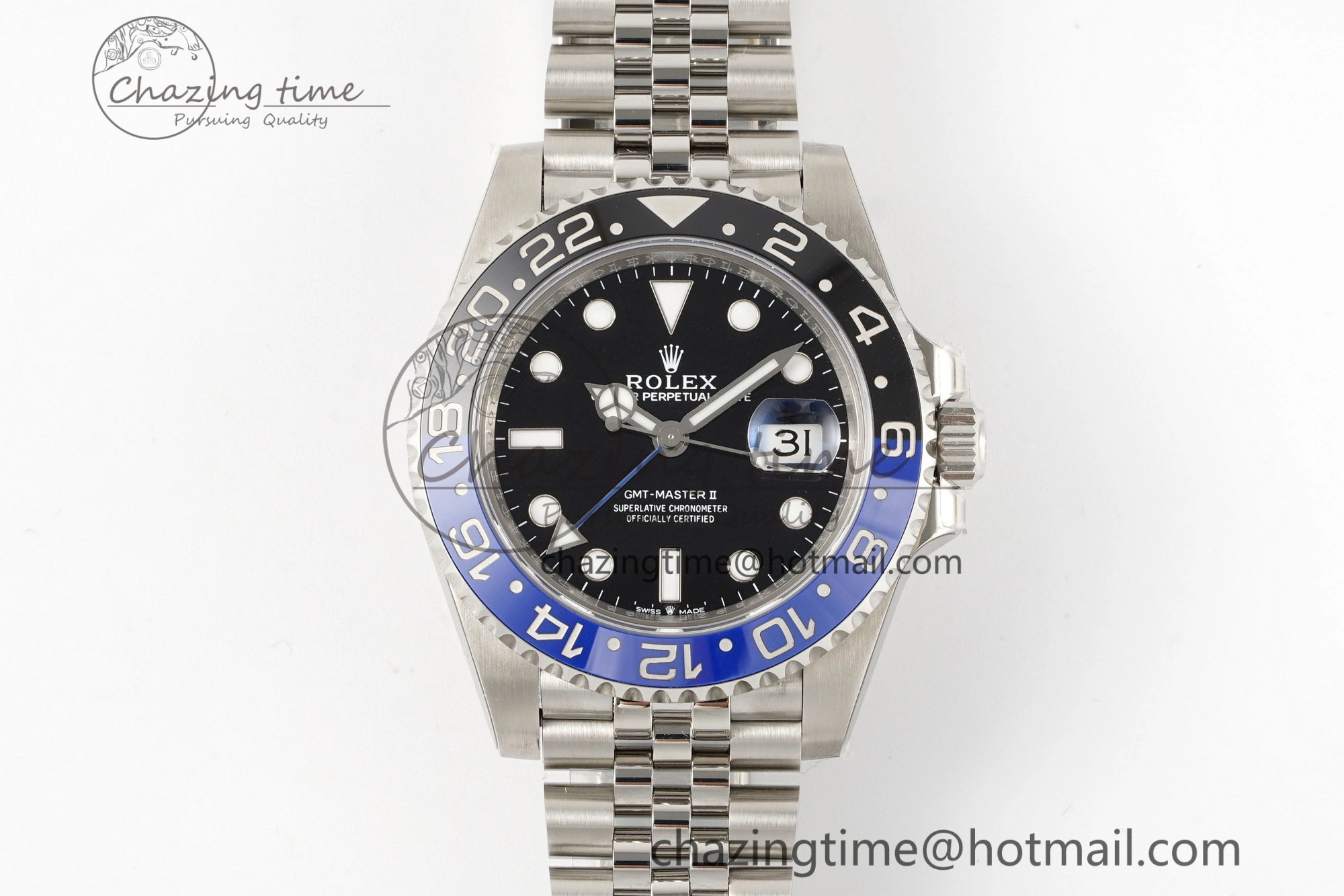GMT-Master II 126710 BLNR Blue Black Ceramic 904L ARF 1:1 Best Edition on Jubilee Bracelet SH3285 CHS