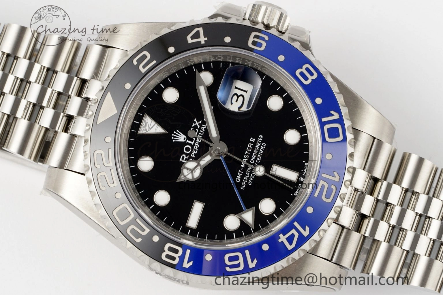 GMT-Master II 126710 BLNR Blue Black Ceramic 904L ARF 1:1 Best Edition on Jubilee Bracelet SH3285 CHS