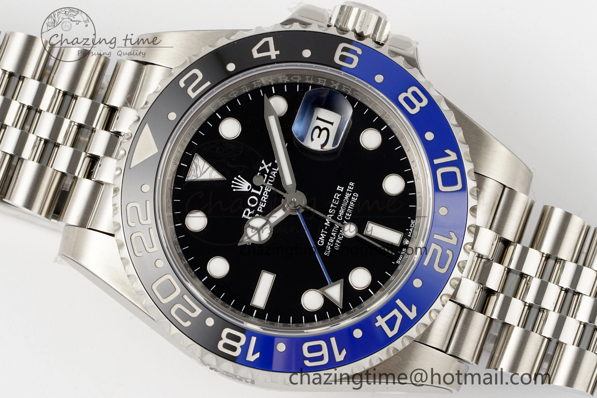 GMT-Master II 126710 BLNR Blue Black Ceramic 904L ARF 1:1 Best Edition on Jubilee Bracelet SH3285 CHS