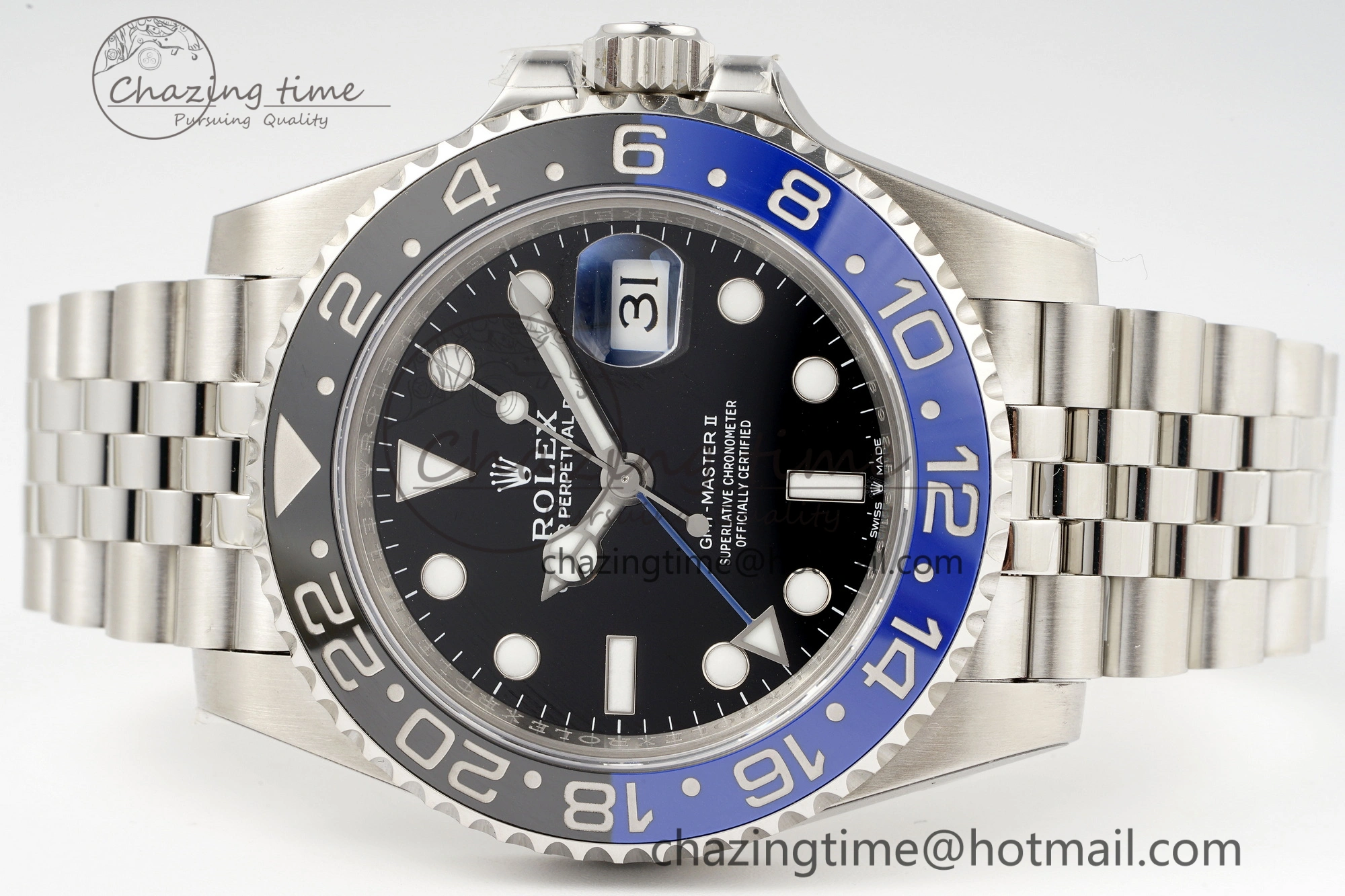 GMT-Master II 126710 BLNR Blue Black Ceramic 904L ARF 1:1 Best Edition on Jubilee Bracelet SH3285 CHS