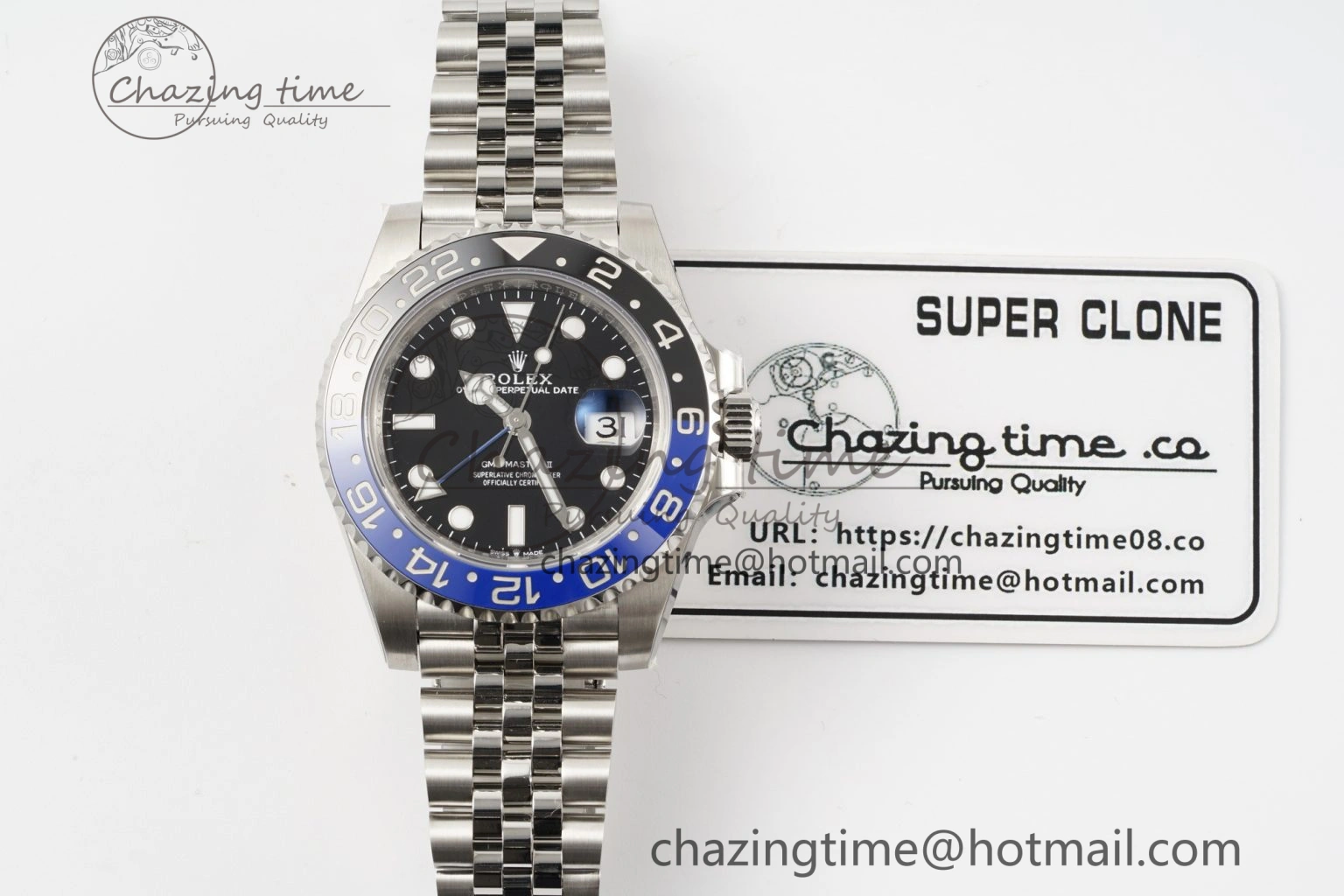 GMT-Master II 126710 BLNR Blue Black Ceramic 904L ARF 1:1 Best Edition on Jubilee Bracelet SH3285 CHS