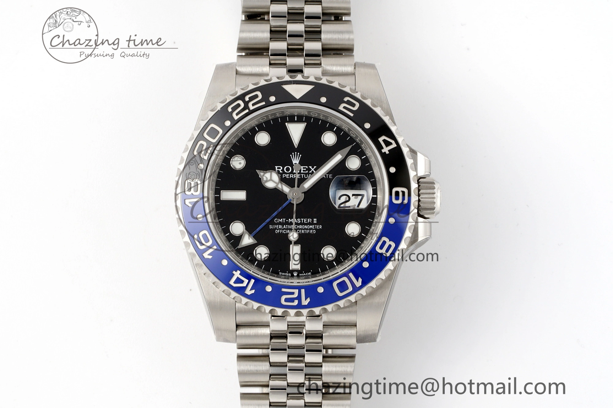 GMT-Master II 126710 BLNR Blue Black Ceramic Clean Factory Best Edition on Jubilee Bracelet DD3285 CHS