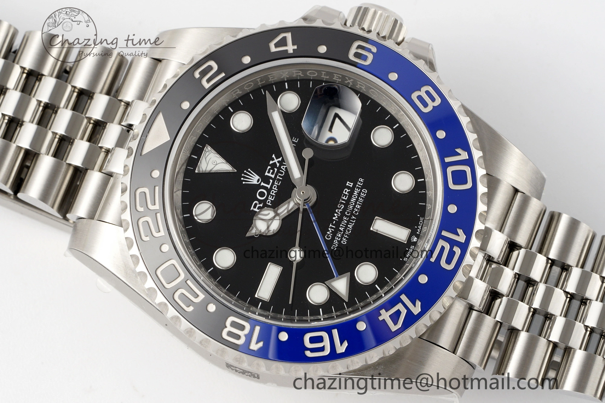 GMT-Master II 126710 BLNR Blue Black Ceramic Clean Factory Best Edition on Jubilee Bracelet DD3285 CHS