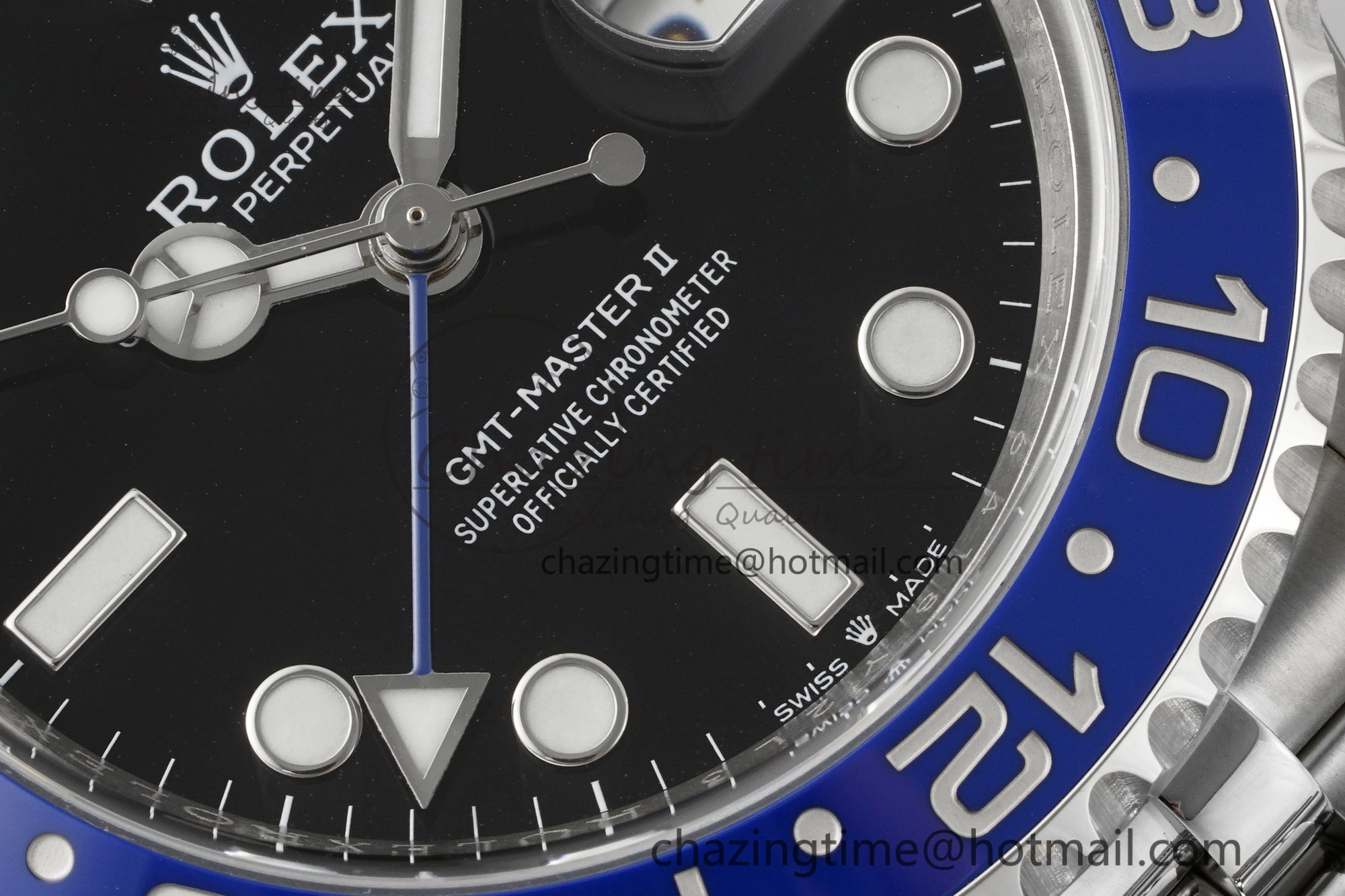 GMT-Master II 126710 BLNR Blue Black Ceramic Clean Factory Best Edition on Jubilee Bracelet DD3285 CHS